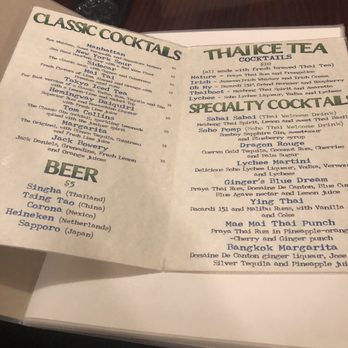 Soho Thai - Cocktails - Thai Near Me - New York, New York Soho Thai - Cocktails - Thai Near Me - New York, New York