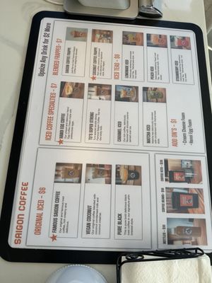 Menu photo 1 Saigon Coffee San Diego, CA Menu photo 1 Saigon Coffee San Diego, CA