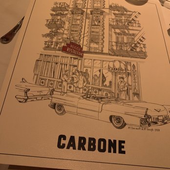 Carbone - Menu of delights - Italian Near Me - Las Vegas, Nevada