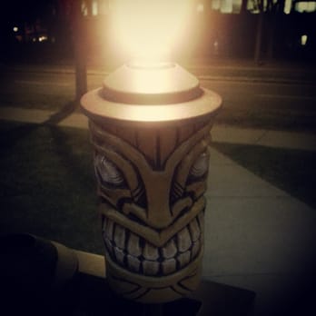 Maggie McFly's - Tiki lamps outside - New American Near Me - Glastonbury, Connecticut
