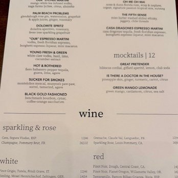 Stage Kitchen & Bar - Cocktail menu - Breakfast & Brunch Near Me - Boca Raton, Florida