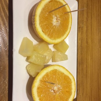 Hachi - Free oranges and pineapple chunks for dessert - Sushi Bars Near Me - Chalfont, Pennsylvania
