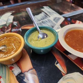 El Taco De Jalisco - Salsas .. chili de albo - hot but so darn good - Mexican Near Me - San Antonio, Texas