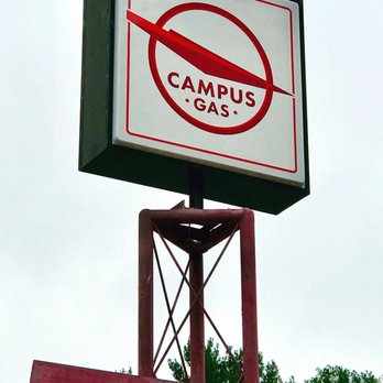 Campus Gas - The original sign from the former gas station that gave us our name and awesome location! - Beer Bar Near Me - Winston-Salem, North Carolina Campus Gas - The original sign from the former gas station that gave us our name and awesome location! - Beer Bar Near Me - Winston-Salem, North Carolina