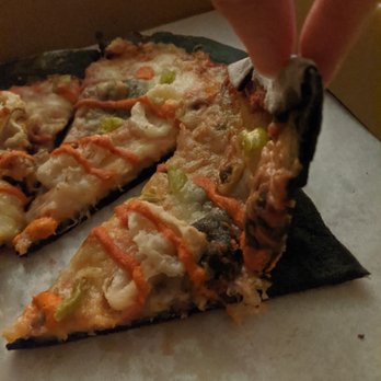 Pagu - This is my double crust pizza. What is even happening. And the calimari is deep fried. Not as advertised. - Japanese Near Me - Cambridge, Massachusetts