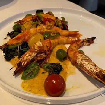 Figleaf Bar & Lounge - Grilled Head on Prawns, Brassicas, Blistered Tomatoes, Aji Amaraillo - Cocktail Bars Near Me - Washington, DC, District of Columbia Figleaf Bar & Lounge - Grilled Head on Prawns, Brassicas, Blistered Tomatoes, Aji Amaraillo - Cocktail Bars Near Me - Washington, DC, District of Columbia