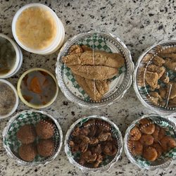 Gs Cajun House - Soul Food Fried Catfish nuggets Fried Catfish nuggets Mac n Cheese Yams Collard Greens Dirty Rice