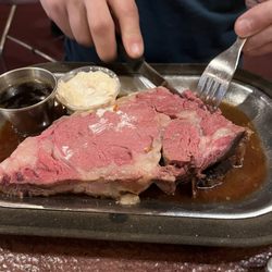 Wiederholt's Supper Club - Small cut prime rib with hashbrowns