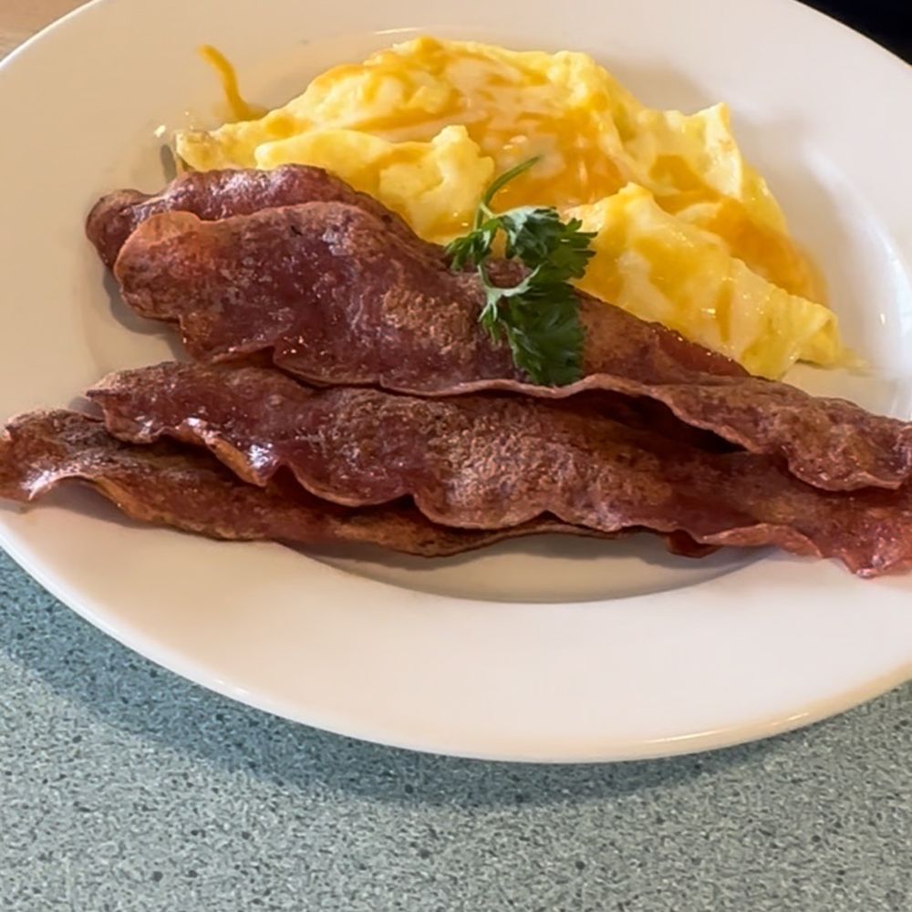 Pegah's Kitchen - Cheesy eggs and bacon - American Near Me - Escondido, California Pegah's Kitchen - Cheesy eggs and bacon - American Near Me - Escondido, California