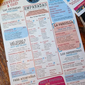 Ché - Menu - Argentine Near Me - Cincinnati, Ohio