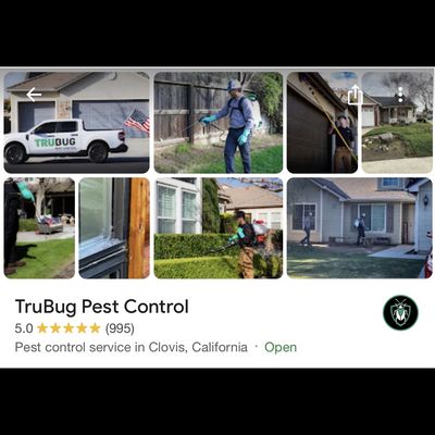 Check Our Our Google Reviews - Contact us now to get your personalized quote for your pest control needs. We have 1,000+ five-star Google Reviews and TruBloc is the Central Valley's most advanced pest technology and best pest defense. Feel free to check out our Instagram page @trubugpest to stay up-to-date on our daily posts and business content. Thank you for choosing our TruBug Pest Control