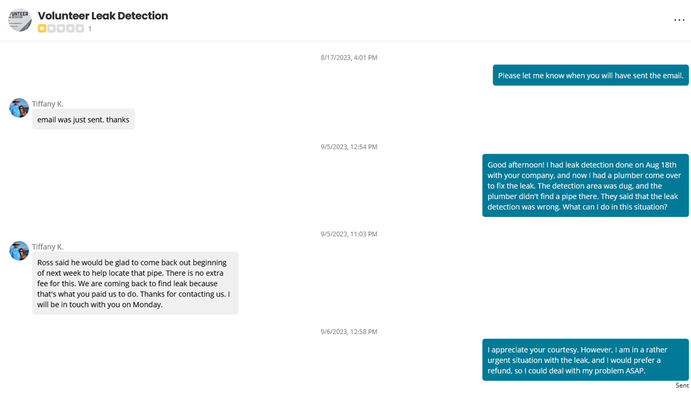 Slide of Volunteer Leak Detection