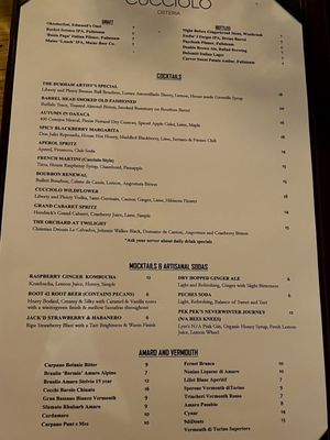Menu photo 3 Cucciolo Osteria Durham, NC