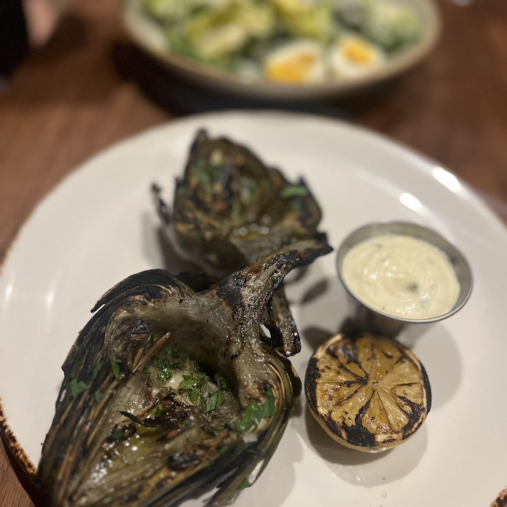 FLINT by Baltaire - Wood Grilled Artichokes - New American Near Me - Phoenix, Arizona FLINT by Baltaire - Wood Grilled Artichokes - New American Near Me - Phoenix, Arizona