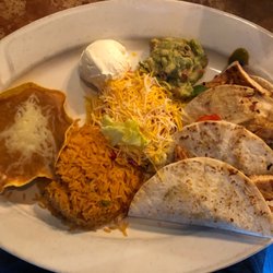 El Mariachi - Chicken Fajita Taco plate.  The BEST
