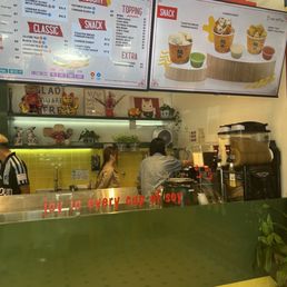 Drink making station and menu