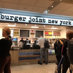 burger joint new york - Yes those are workers who aren't moving. Slow ass rude workers. On the plus side, fine Scandanavian gal in foreground :)