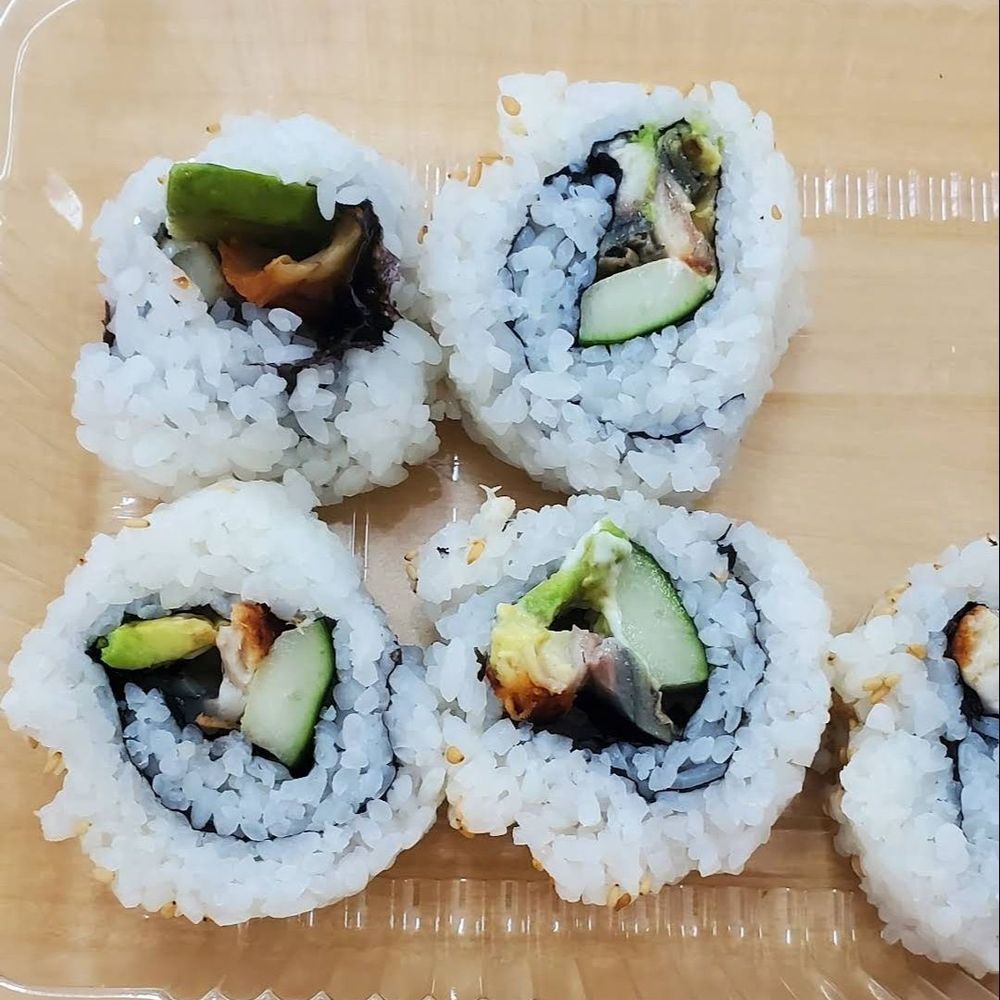 Manoa Sushi - four sushi rolls in a plastic container - Japanese Near Me - Honolulu, Hawaii Manoa Sushi - four sushi rolls in a plastic container - Japanese Near Me - Honolulu, Hawaii