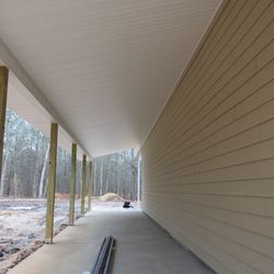 Sammy Marsh Siding - Gorgeous job on lean-to ceiling