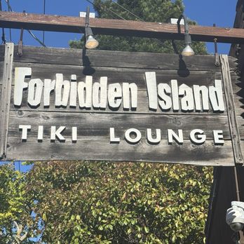 Forbidden Island - Exterior signage - Tiki Bars Near Me - Alameda, California