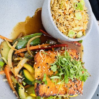 Arigatai Sushi - Salmon Teriyaki - Japanese Near Me - North Miami, Florida
