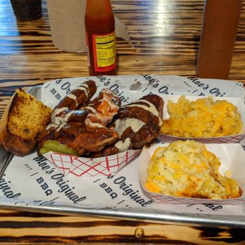 Moe's Original BBQ - Chicken, cornbread, squash casserole, Mac. - Barbeque Near Me - Durham, North Carolina