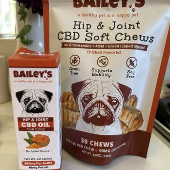 Bailey's CBD For Pets - Hip & Joint CBD oil and chews for our 60-lb boxer - Pet Stores Near Me - Costa Mesa, California Bailey's CBD For Pets - Hip & Joint CBD oil and chews for our 60-lb boxer - Pet Stores Near Me - Costa Mesa, California