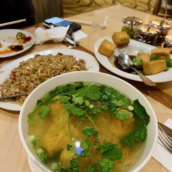 Bamboo - Wonton soup, fried tofu and Philippino Fried rice for the win - Chinese Near Me - Temecula, California