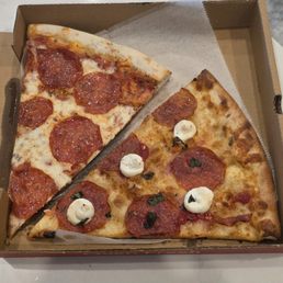 A slice of pepperoni and the special of the day.