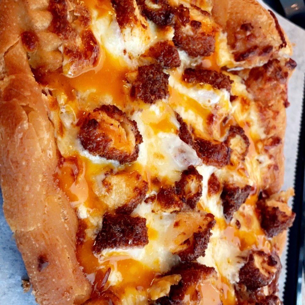 Ethans Eats - Buffalo chicken fried crust pizza - Cafes Near Me - Olyphant, Pennsylvania Ethans Eats - Buffalo chicken fried crust pizza - Cafes Near Me - Olyphant, Pennsylvania