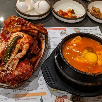 BCD Tofu House - Spicy raw crab combo - Korean Near Me - Irvine, California