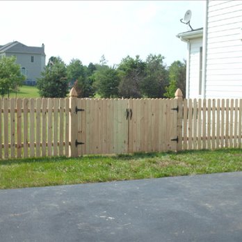 Mountain Fence - Dog Eared Picket Fence with Dog Eared Gate with Colonial Gothic Posts - Fences & Gates Near Me Mountain Fence - Dog Eared Picket Fence with Dog Eared Gate with Colonial Gothic Posts - Fences & Gates Near Me