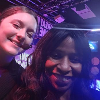Great Big Game Show - This is the hostess Sophia and I. - Team Building Activities Near Me - Oak Brook, Illinois Great Big Game Show - This is the hostess Sophia and I. - Team Building Activities Near Me - Oak Brook, Illinois