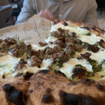 OLIVIA - Pesto sausage pizza - Italian Near Me - Tampa, Florida OLIVIA - Pesto sausage pizza - Italian Near Me - Tampa, Florida