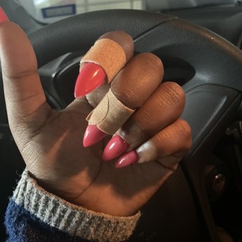 M Vince Nail Spa - Had to put bandages on. - Nail Salons Near Me - Austin, Texas