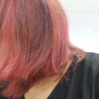 Evolve Salon - After 1 wash and washingwith specialcolor treated shampoo. Color turning pink. Far from the dark purple color that I wanted. - Hair Stylists Near Me - New York, New York Evolve Salon - After 1 wash and washingwith specialcolor treated shampoo. Color turning pink. Far from the dark purple color that I wanted. - Hair Stylists Near Me - New York, New York