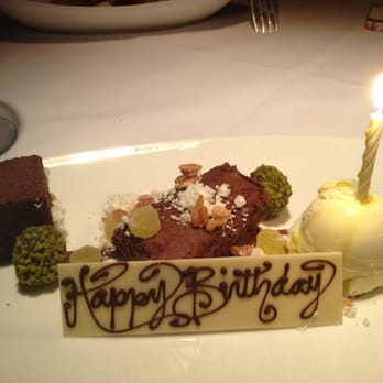 Boulevard - Flourless chocolate cake, olive oil ice cream & gummies, pistachio truffles, caramel brown rice crispies - New American Near Me - San Francisco, California