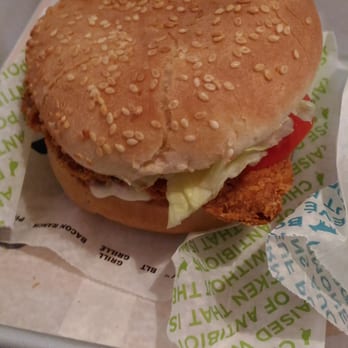 A&W - a chicken sandwich and a drink on a tray - Burgers Near Me - London, Ontario