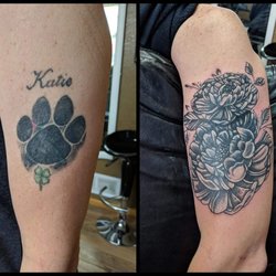Ivy's Ink Tattoo - Cover up of a cover up by Chad