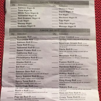 Sushi Tokoro - Sample BUFFET Menu - Japanese Near Me - Chicago, Illinois Sushi Tokoro - Sample BUFFET Menu - Japanese Near Me - Chicago, Illinois
