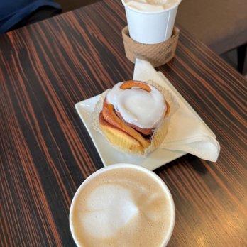 Filicori Zecchini - Top: Latte, Middle: cinnamon roll, Bottom: Pistachio latte - Coffee & Tea Near Me - Potomac, Maryland