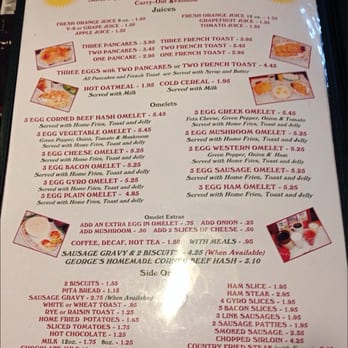 George's Kitchen - Breakfast Menu 2 - Diners Near Me - Cleveland, Ohio George's Kitchen - Breakfast Menu 2 - Diners Near Me - Cleveland, Ohio
