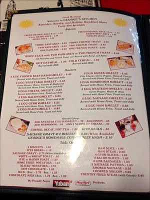 Menu photo 4 George's Kitchen Cleveland, OH