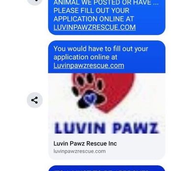 Luvin Pawz Rescue - The screenshot that the owner of Luvin Pawz posted publicly, to which she posted the description "People of Oklahoma." - Pet Adoption Near Me Luvin Pawz Rescue - The screenshot that the owner of Luvin Pawz posted publicly, to which she posted the description "People of Oklahoma." - Pet Adoption Near Me