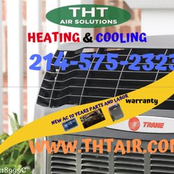 THT Air Solutions Heating & Cooling - 10 years parts & labor warranty !