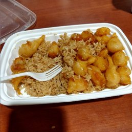 Strawberry shrimp. Very good! Already ate about half before taking the photo.