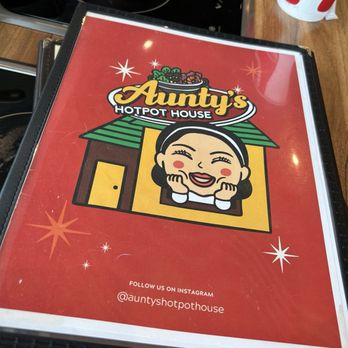 Aunty’s Hotpot House - Cute menu! Looks like auntie too :) - Hot Pot Near Me - Kapolei, Hawaii Aunty’s Hotpot House - Cute menu! Looks like auntie too :) - Hot Pot Near Me - Kapolei, Hawaii