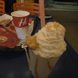 One of their fabulous strange donut shakes. One of their fabulous strange donut shakes.