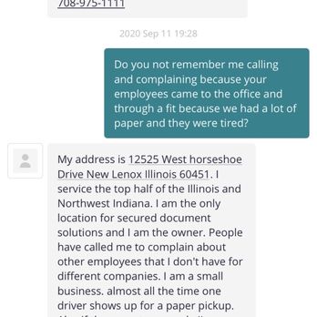 PROSHRED Chicago - Conversations from the owner - Shredding Services Near Me - Tinley Park, Illinois