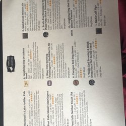 Tap Rooms - Menu
